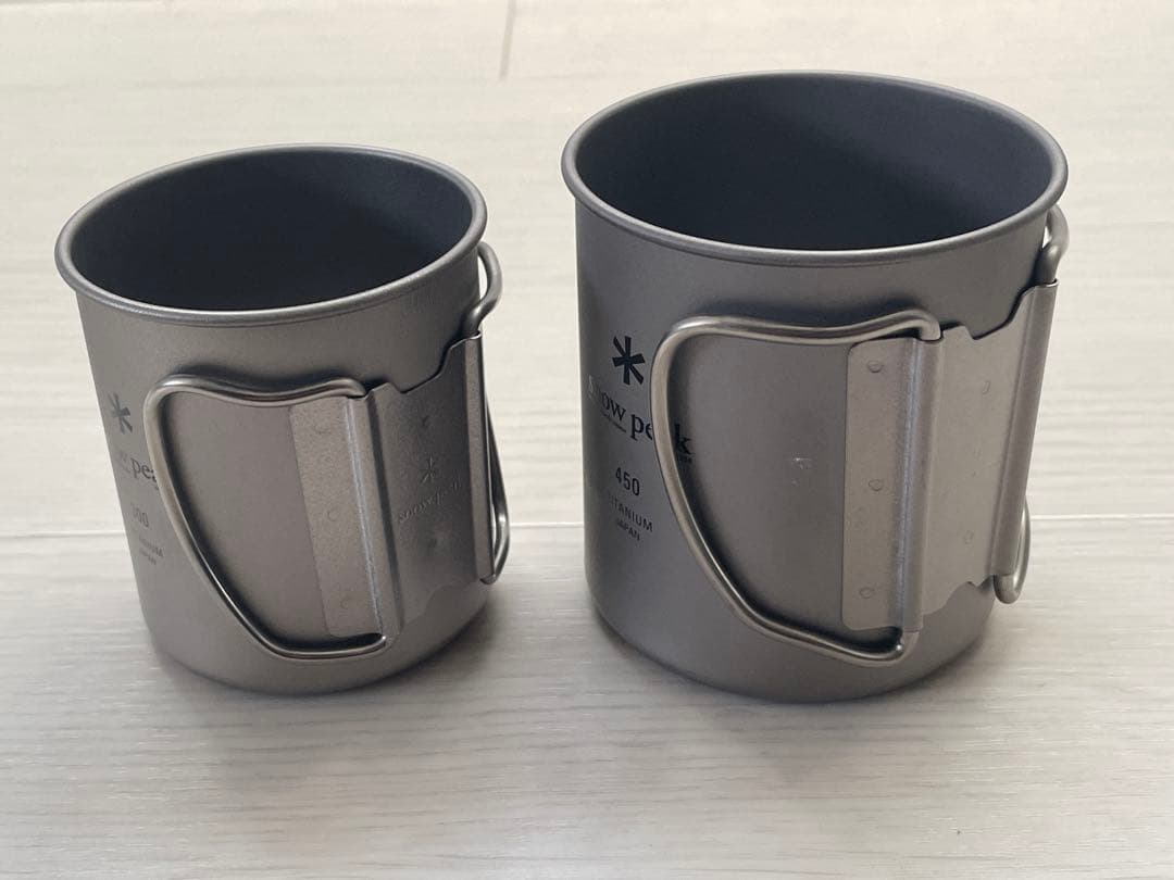スノーピーク( peak) マグ・チタン容量450ml 300ml