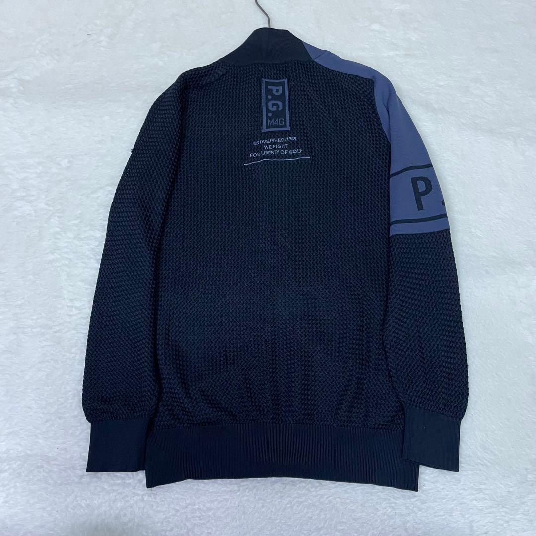 未使用級　PEARLY GATES ニット　メッシュ　ネイビー ジャケット