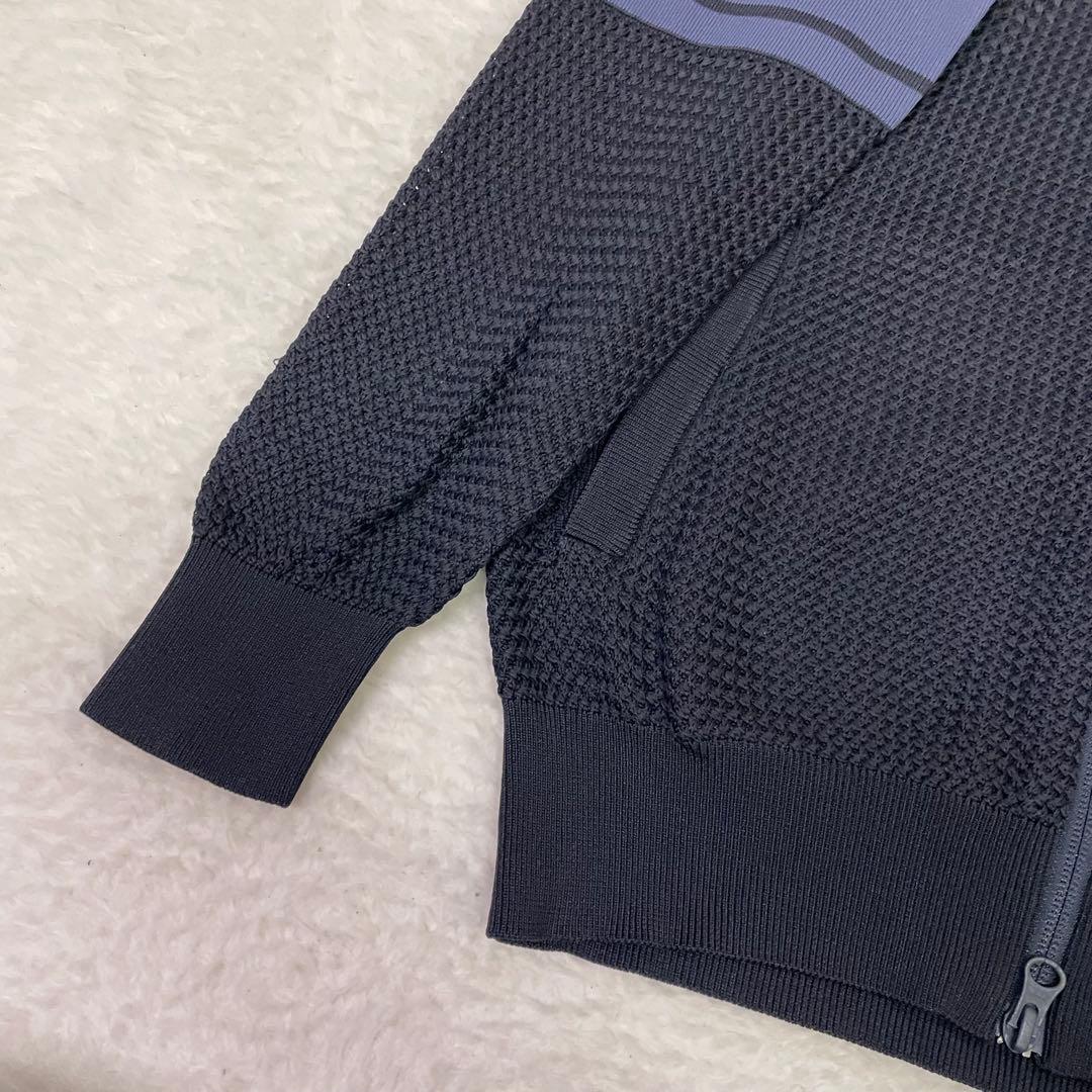 未使用級　PEARLY GATES ニット　メッシュ　ネイビー ジャケット