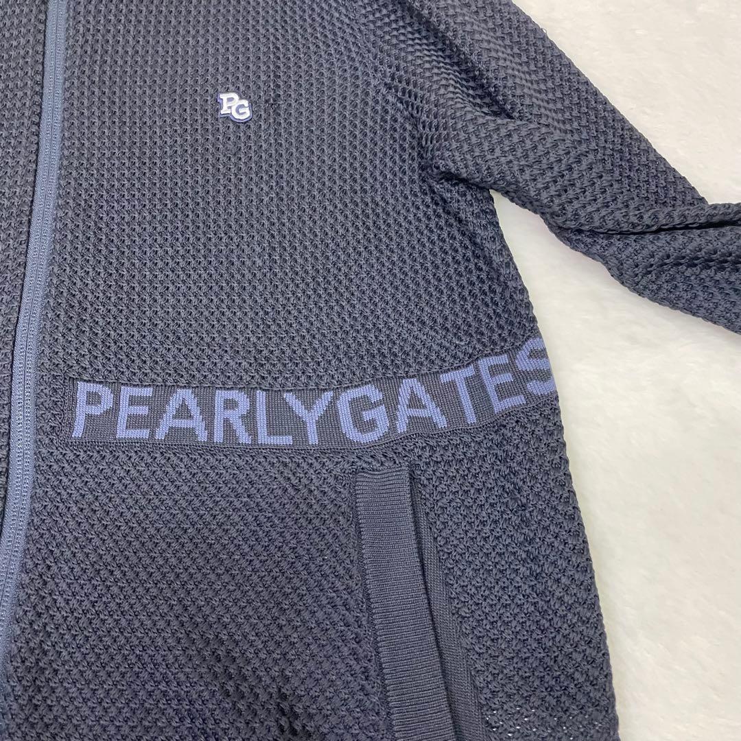 未使用級　PEARLY GATES ニット　メッシュ　ネイビー ジャケット