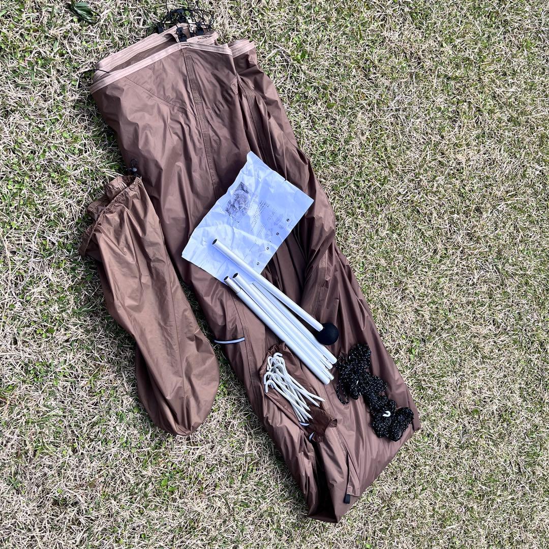 【極美品】Unafreely シルナイロン ワンポールテント　謎テント ブラウン