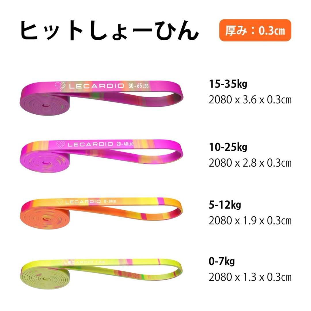 ワークアウトのためのLECARDIOレジスタンスバンド、カモプル