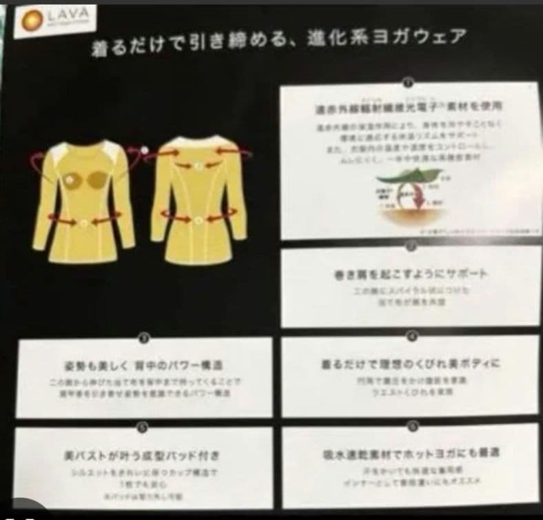 パーフェクトフォームトップス 長袖 ブラック
