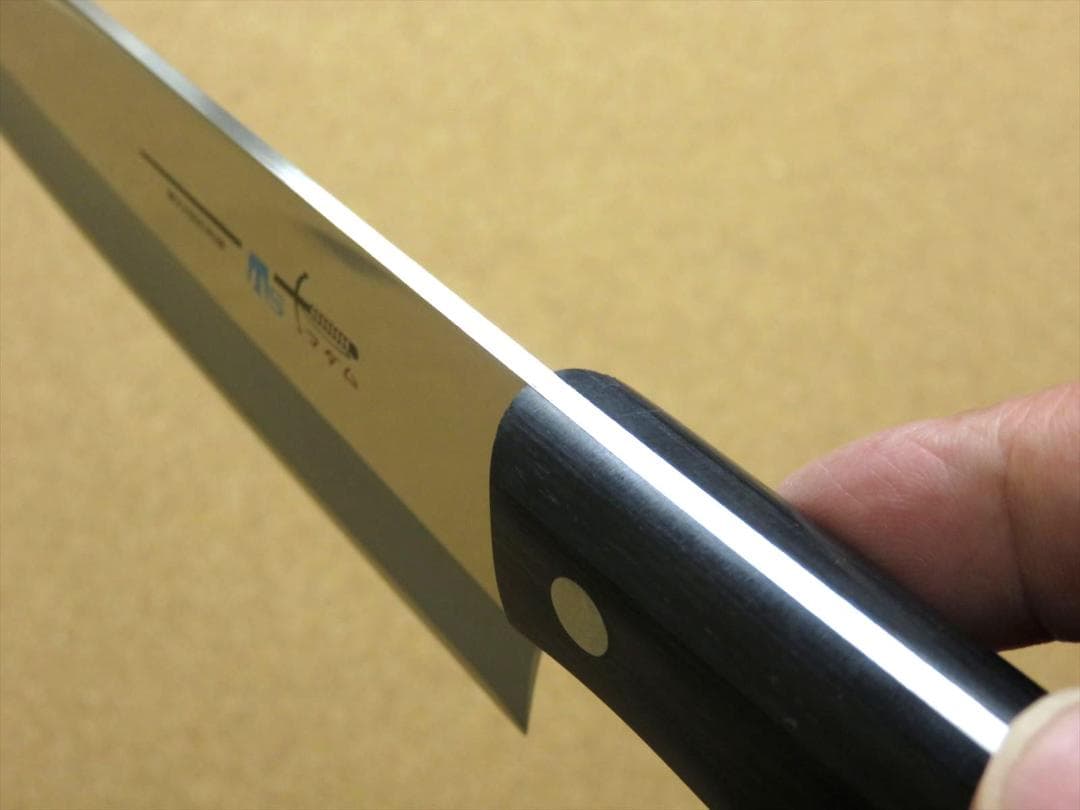 関の刃物 スジ牛刀 200mm クロムモリブデン 肉切り 両刃 万能包丁 洋包丁