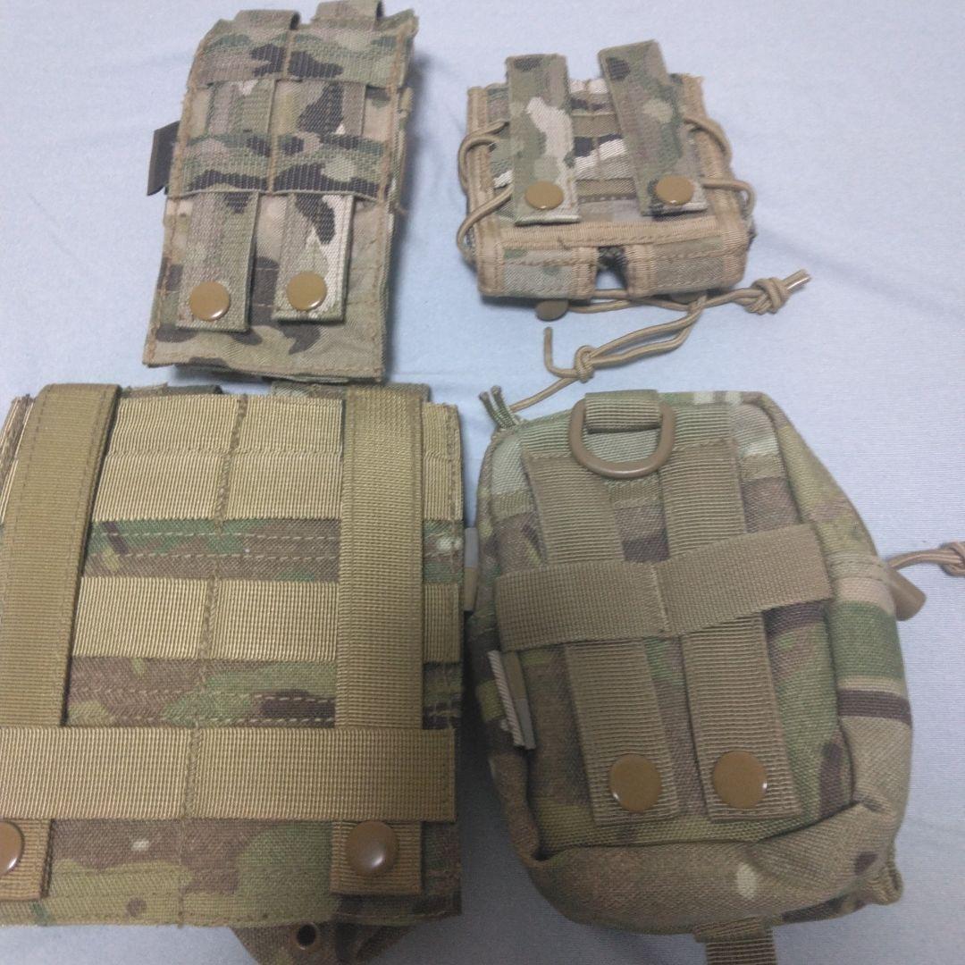 MULTICAM正規生地 ポーチセット サバゲー用・4点セット