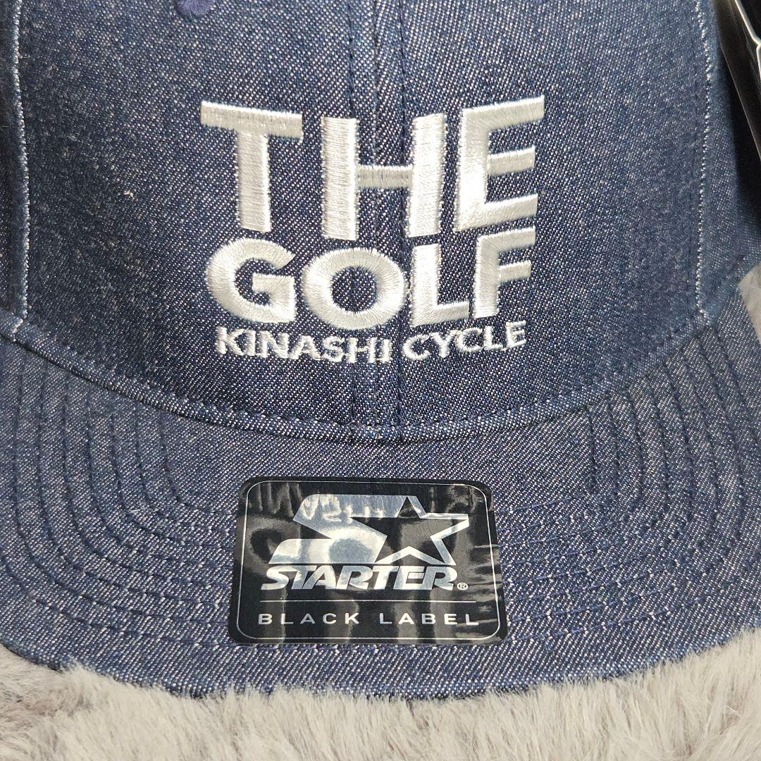 新品タグ付 希少 木梨サイクル×STARTER THE GOLF デニムキャップ
