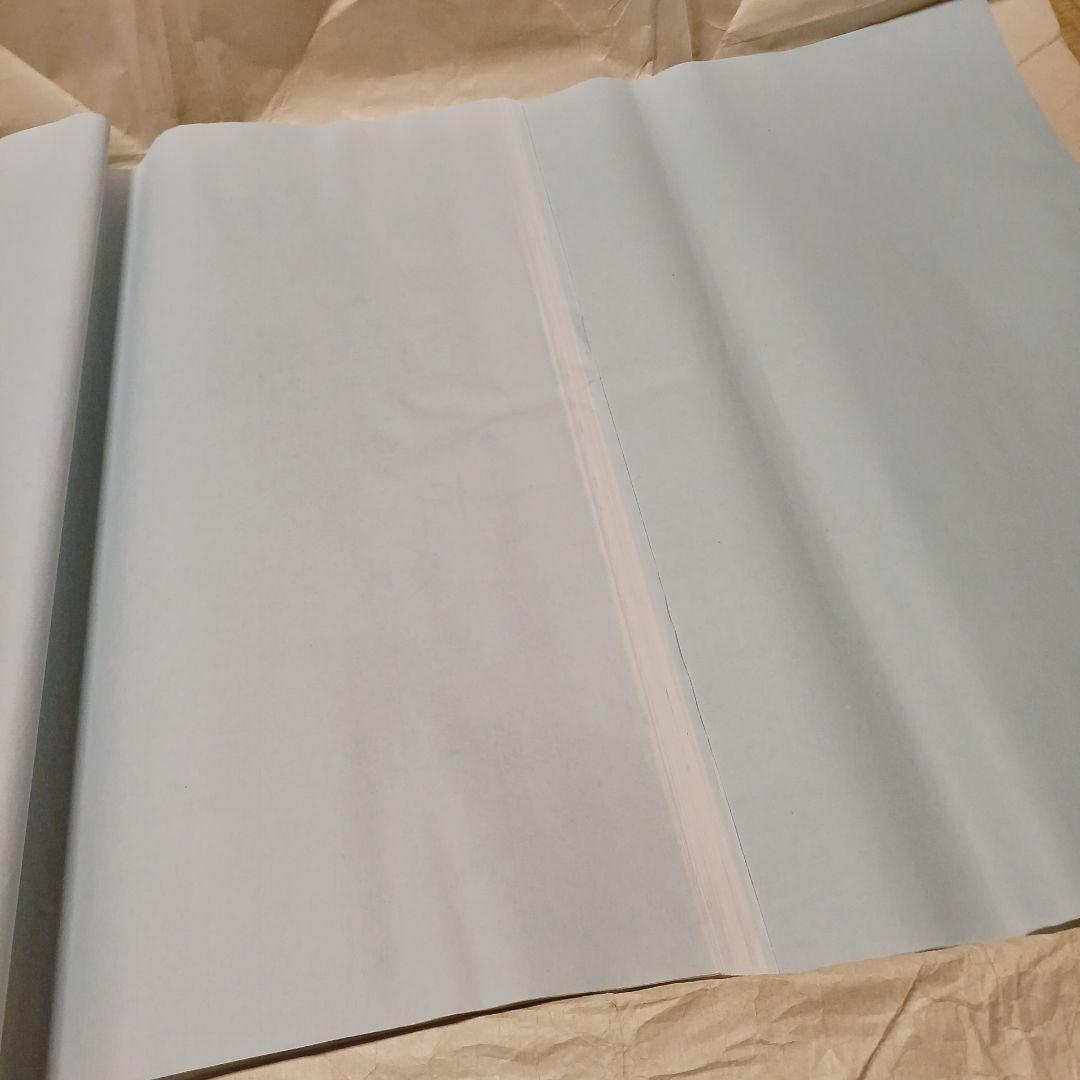 書道加工紙２×６尺　47枚　ブルー