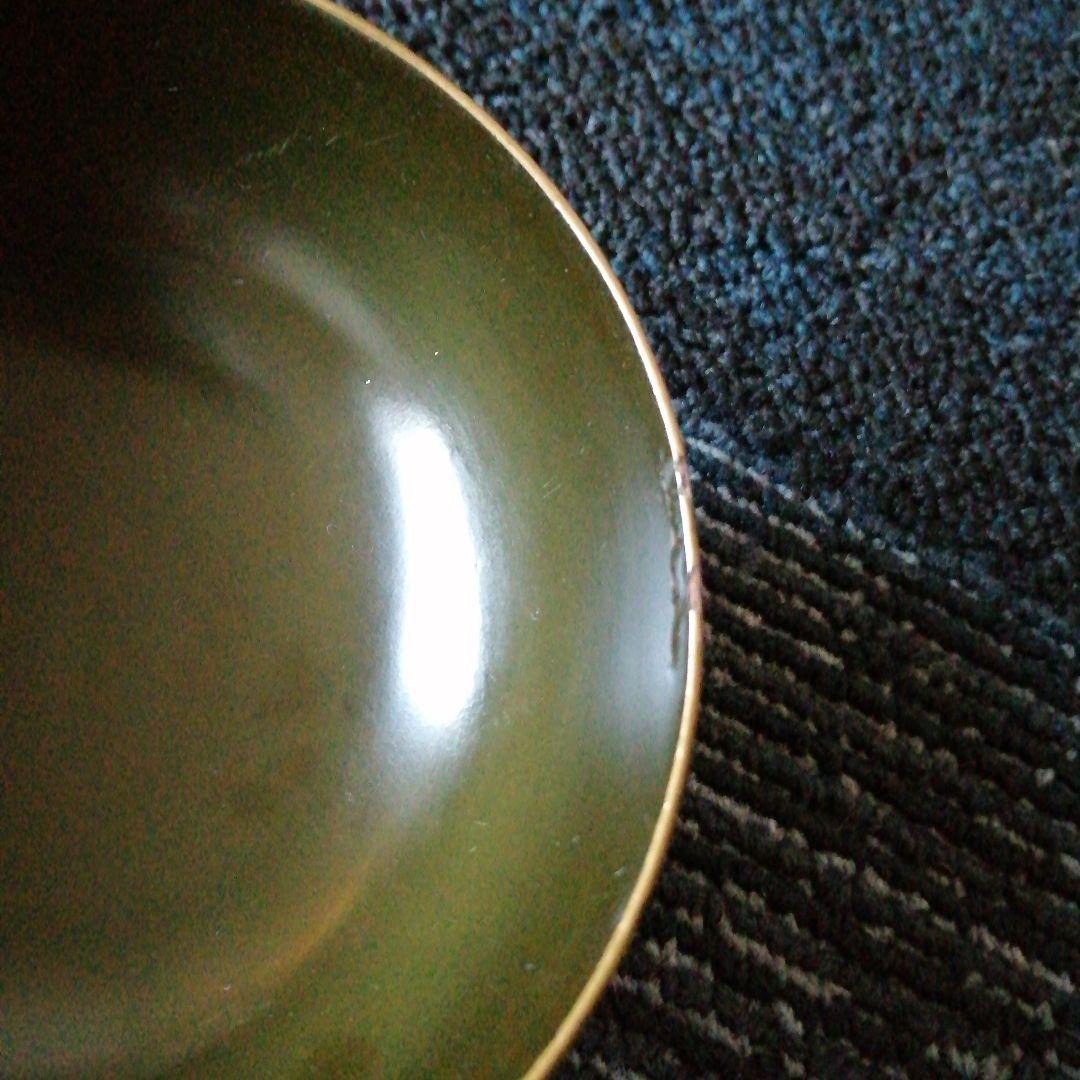 漆器　金彩野花蓋付吸物椀　10客　11.5cm　明治〜大正期