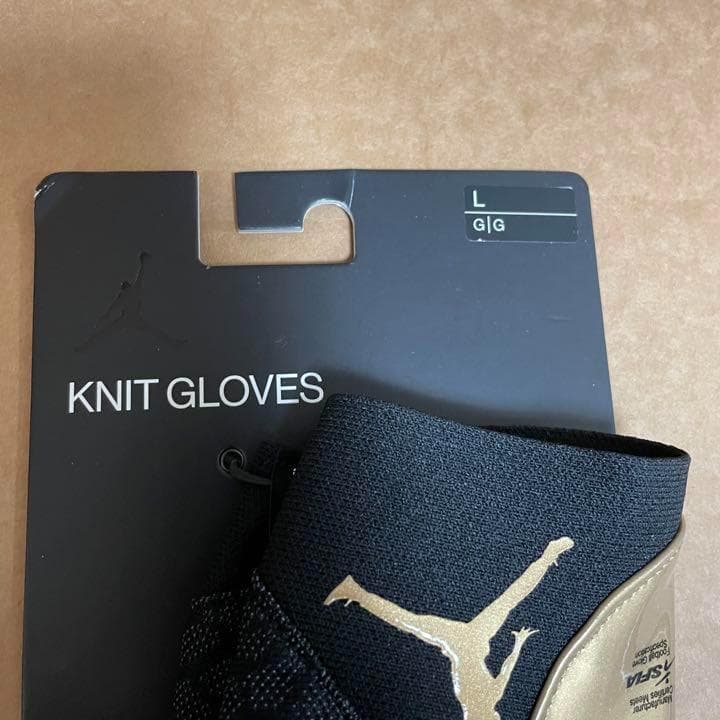 【新品】 アメフト Jordan Knit llic グローブ　黒　L