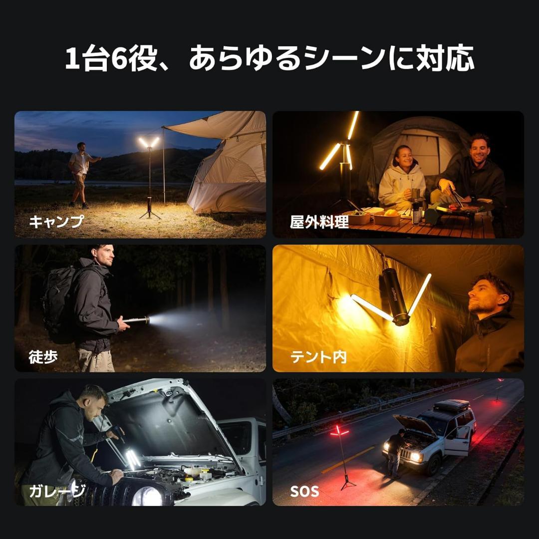 BougeRV T1 キャンプライト LEDランタン 3000lm高輝度
