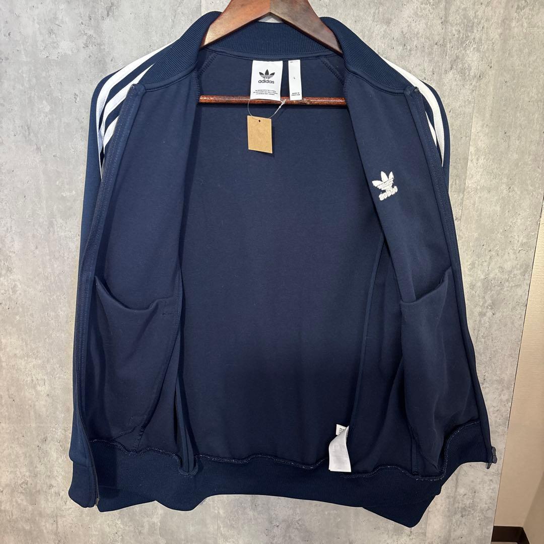 美品 adidas オリジナルス 紺 白 ATP 復刻 トラックジャケット L