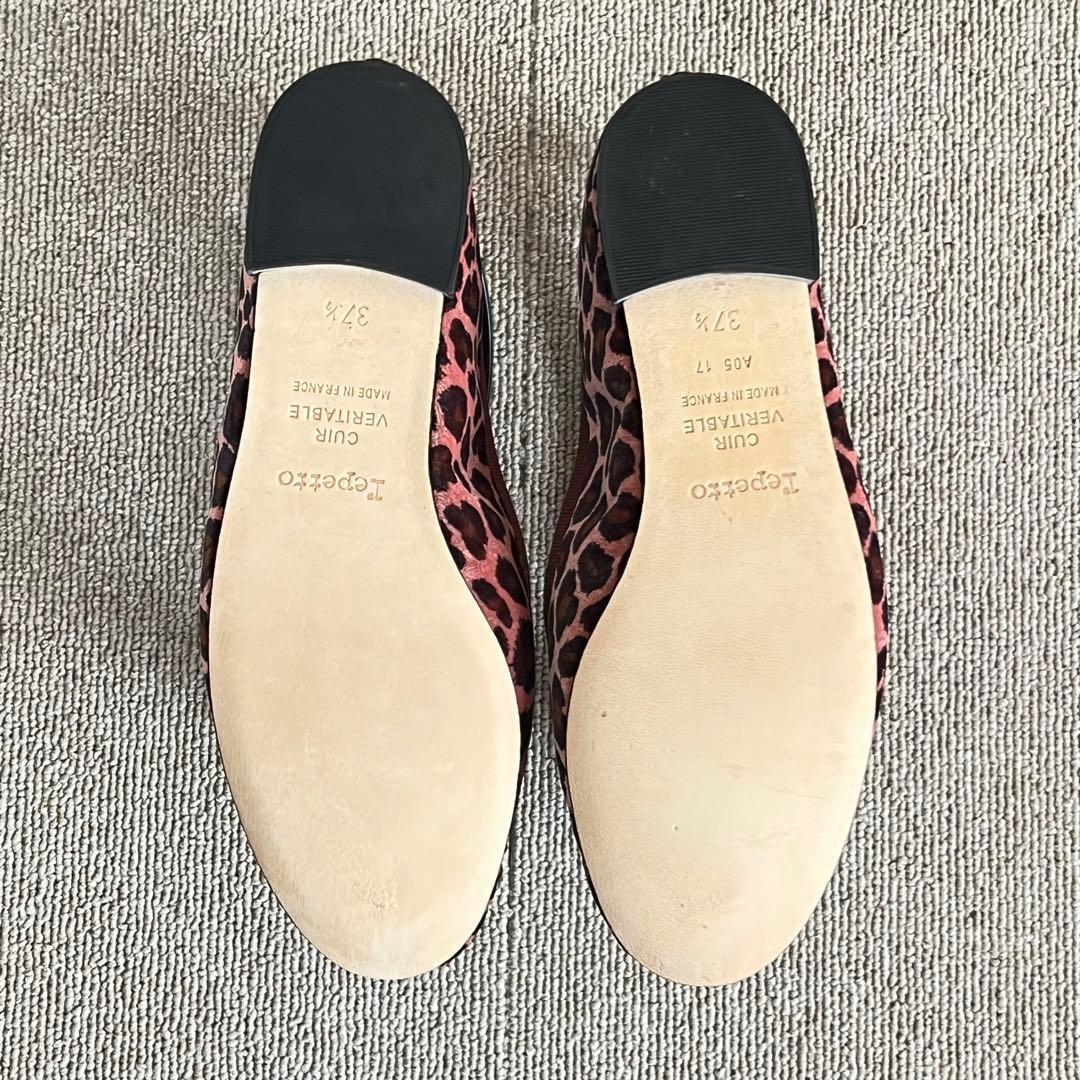新品・未使用品✨レペット Repetto レオパード柄 バレエシューズ 37.5