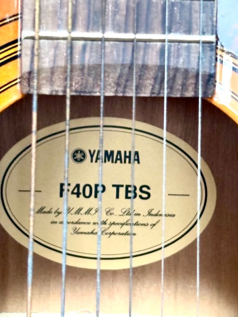 YAMAHA F40P TBS アコースティックギター【新品ソフトケース付き】