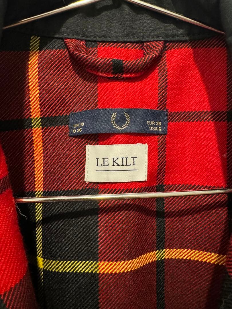 極美品 フレッドペリー ニットワンピースと上着のジャケットの2着セット