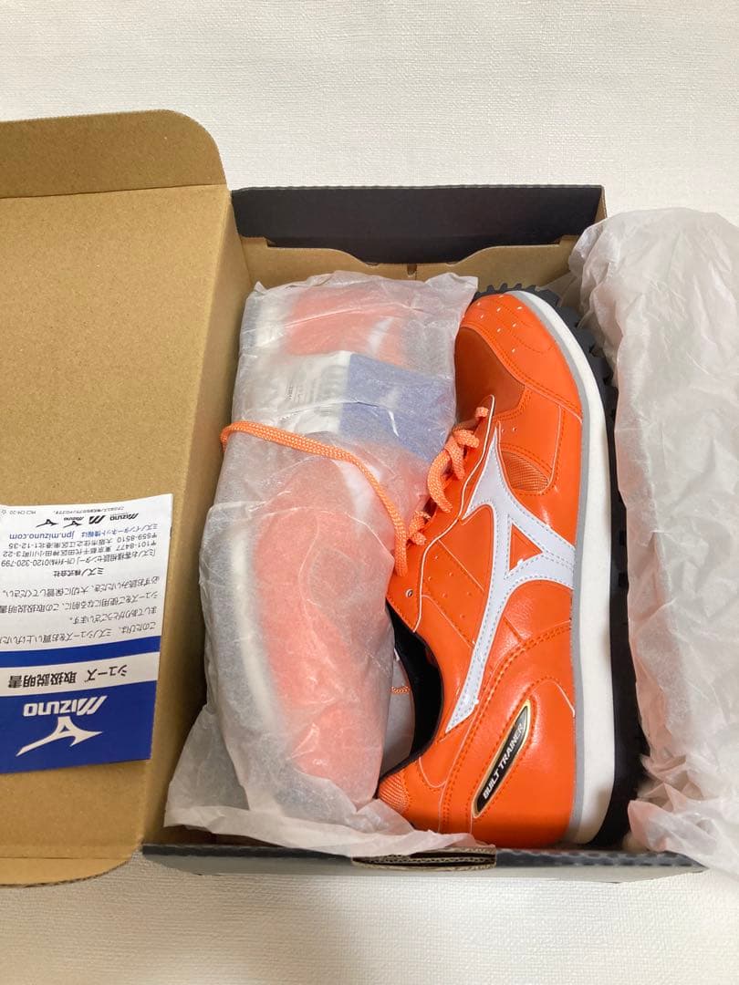 MIZUNO ミズノ ビルトトレーナー2 ランニングシューズ オレンジ×ホワイト