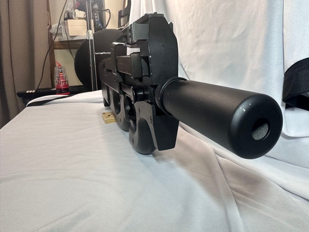 P90 箱なし 電動ガン ブラック 日本製 スタンダードマガジン