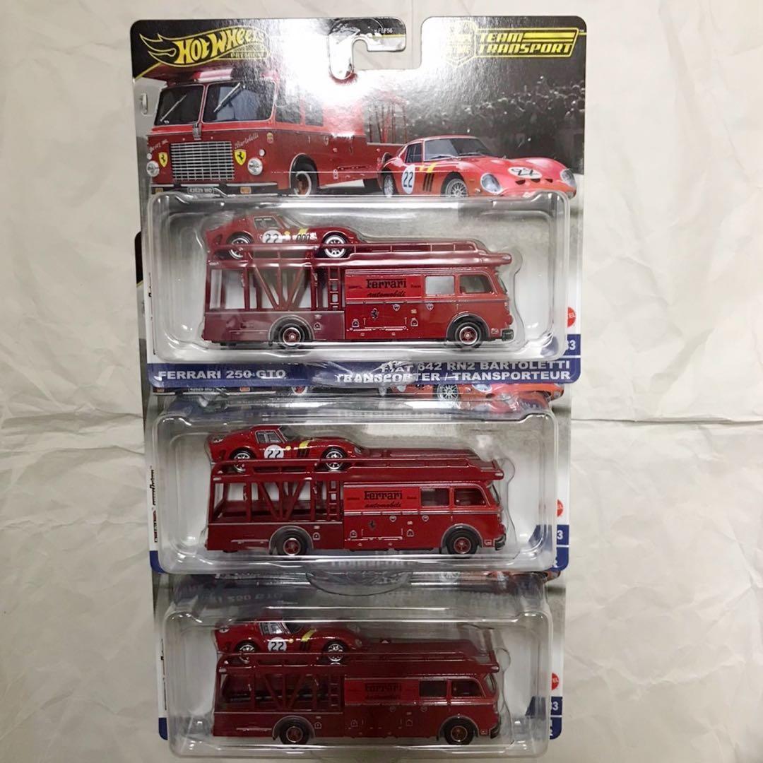 hotwheels チームトランスポート フェラーリ250 フィアット642