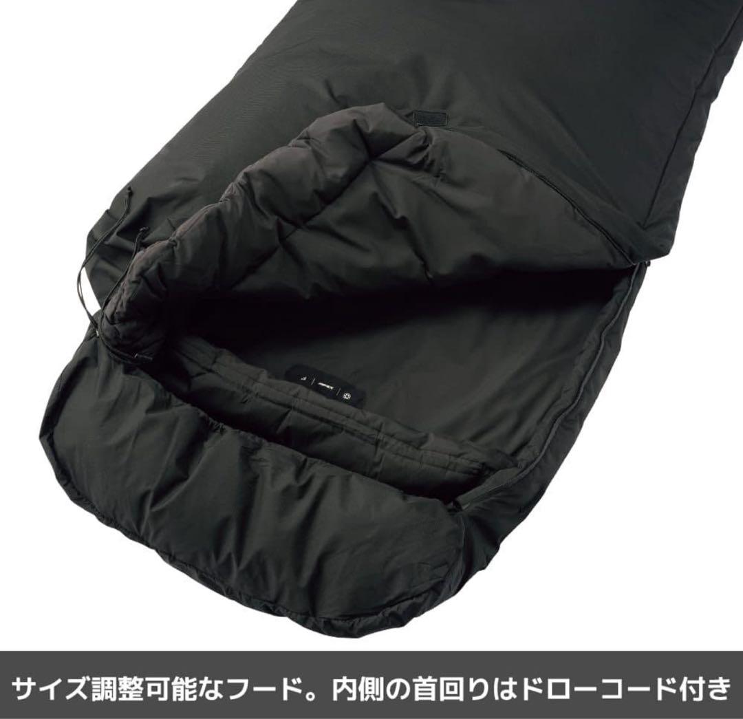 エックスシェルター(R)断熱αプレミアムシュラフ　ブラック　寝袋