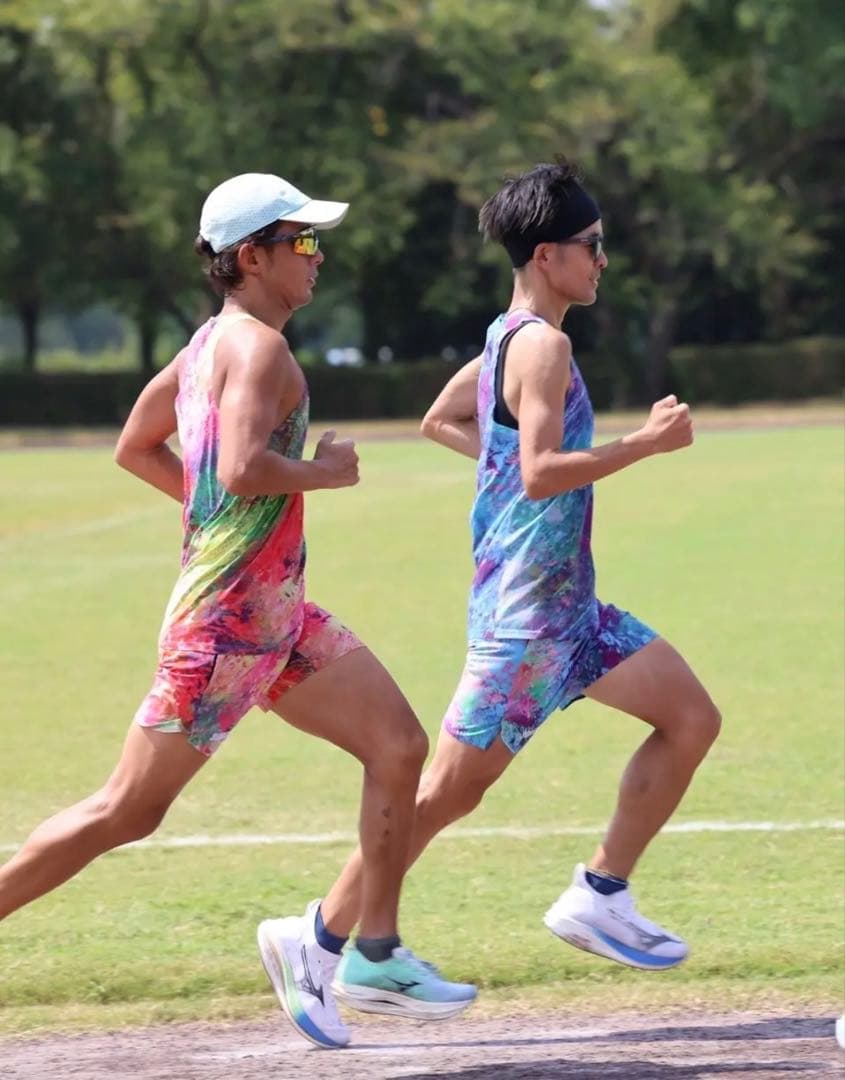 JINGER マルチカラーパターンショートパンツ ユニセックス Mサイズ