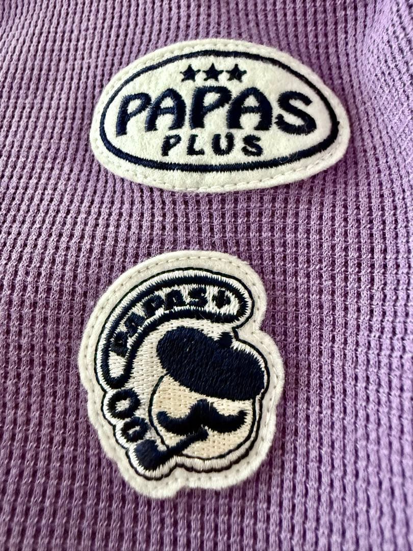 未使用 papas パパス メンズ アウター M ベスト ゴルフ　ワッペン