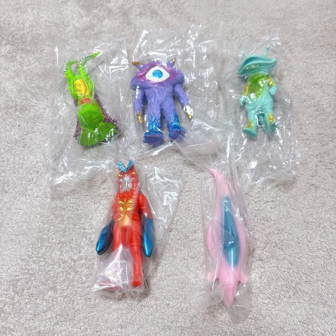 新品PPIH KAIJU COLORS カイジュウカラーズ ソフビ5種類セット