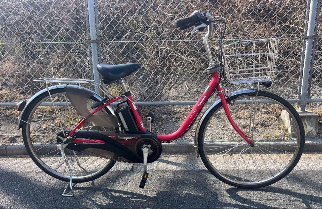 Panasonic新基準電動アシスト自転車・新品前後タイヤ交換ブレーキ類新品交換