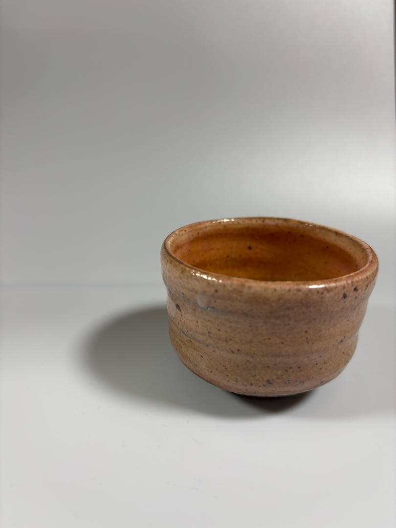 唐津焼　福田忠夫造　紅粉引　ぐい呑　無名窯　酒器