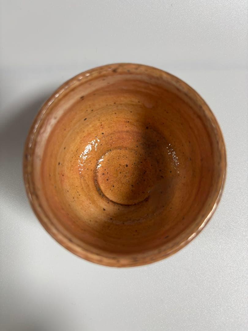 唐津焼　福田忠夫造　紅粉引　ぐい呑　無名窯　酒器