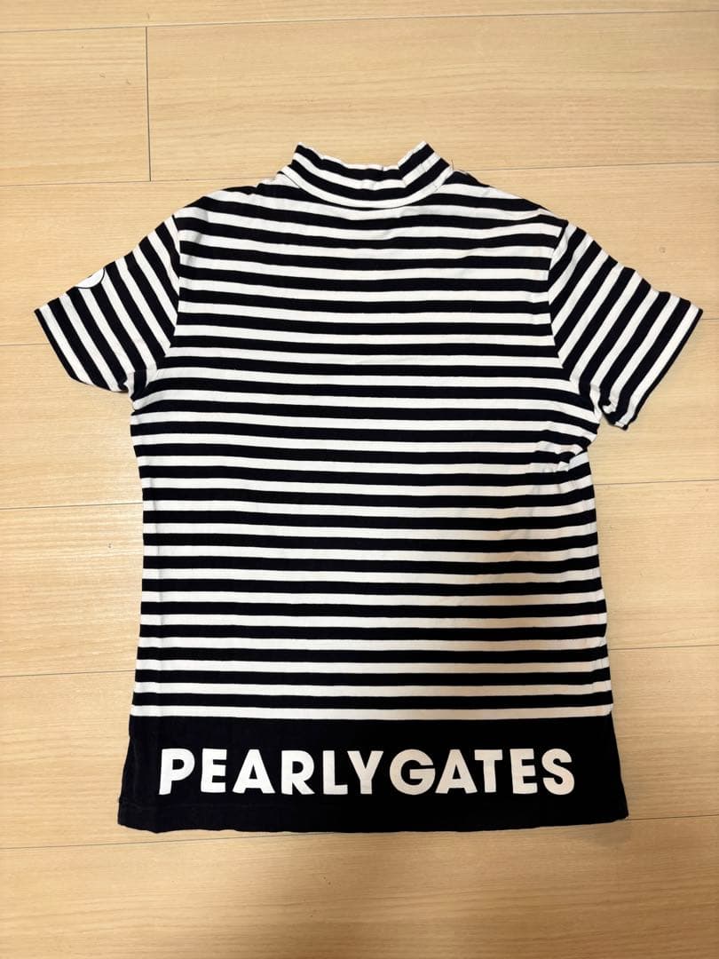 2枚セット⭐️PEARLY GATES ハイネック半袖,五部丈シャツ L（2）
