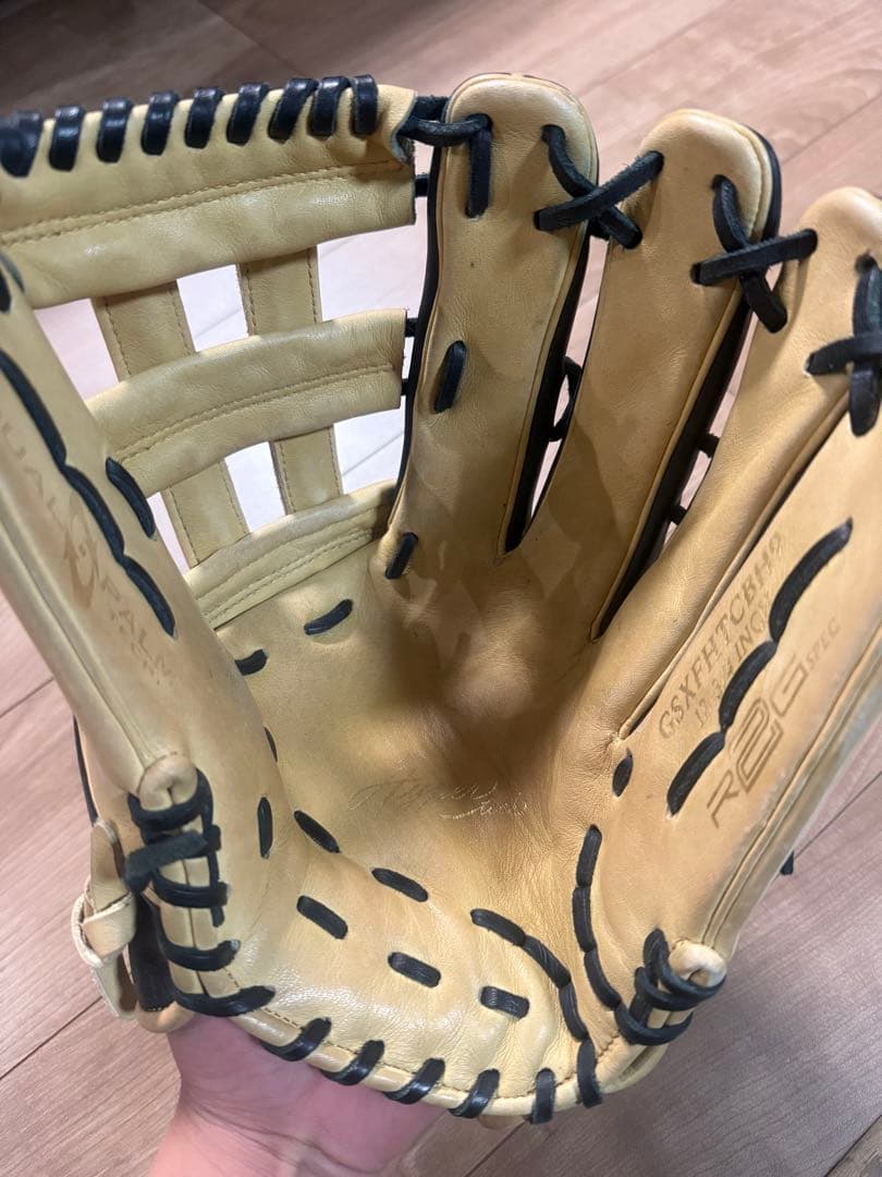Rawlings ローリングス　軟式野球グローブ RBG 黒/ベージュ　外野手用