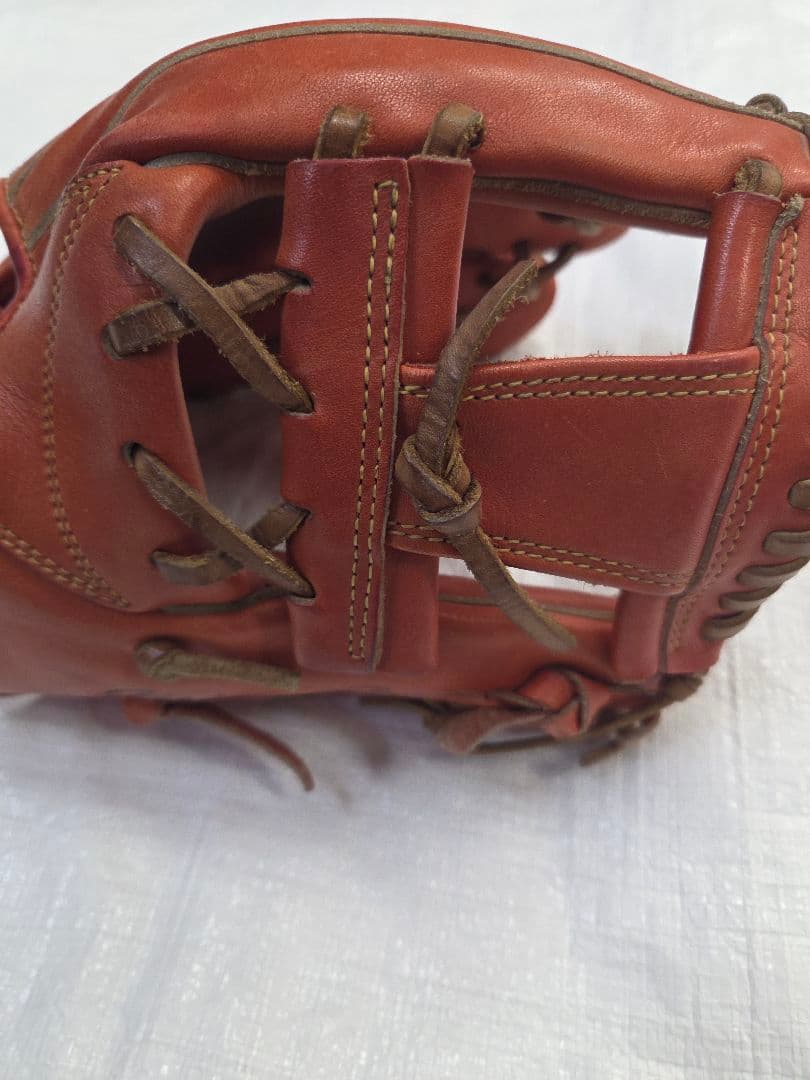 ミズノプロ 軟式グローブ 内野手用　 レッド　 スプレンディッドオレンジ