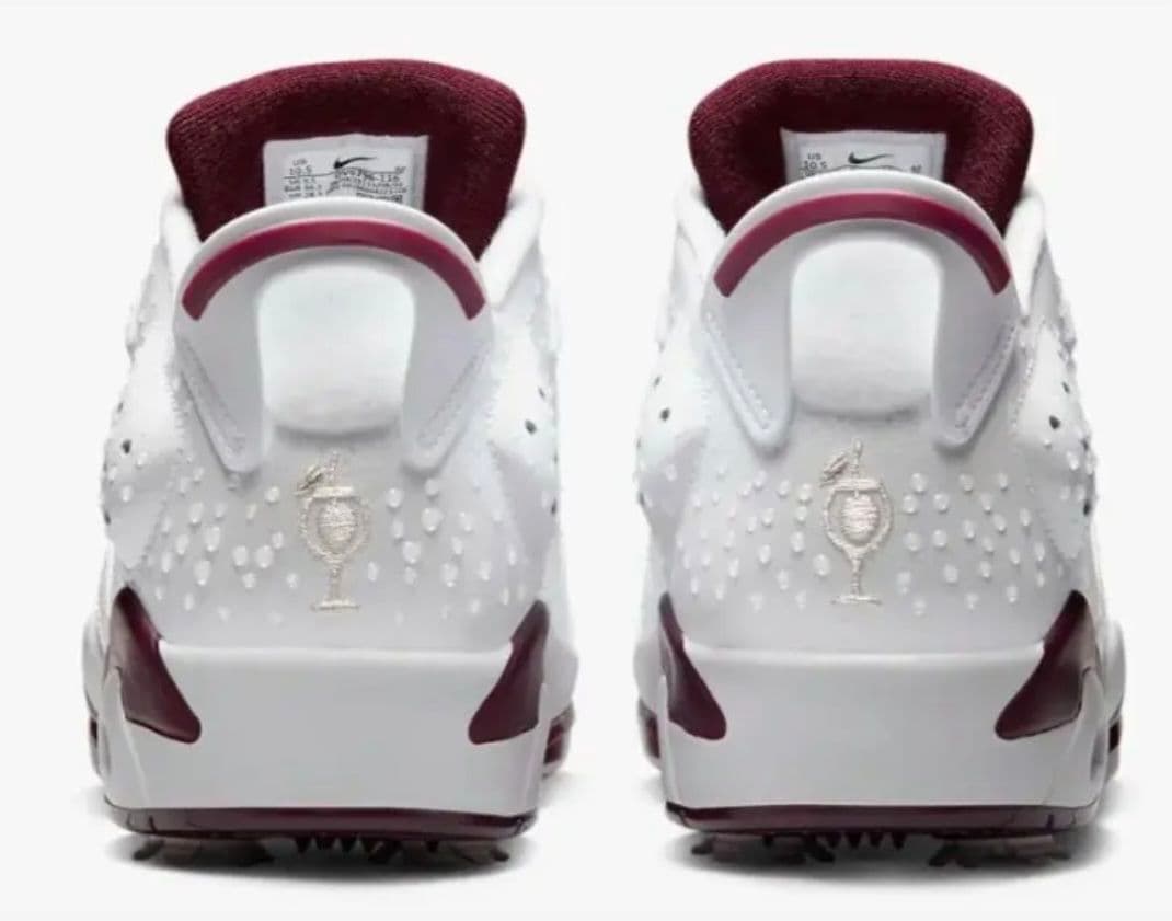 AIR JORDAN６ ゴルフシューズ ホワイト/バーガンディ 29cm