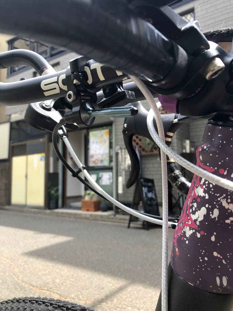 シクロクロスバイク 29インチ 紫色カーボンフレーム アンカー