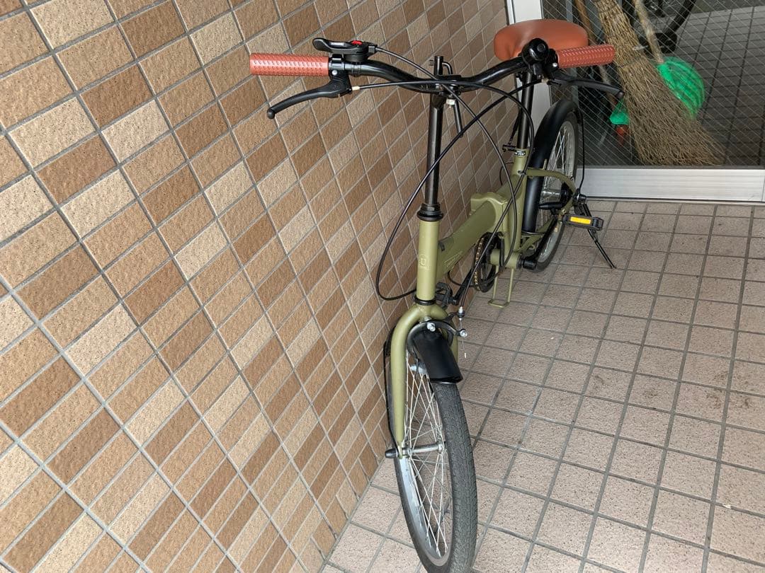 折りたたみ自転車 オリーブグリーン