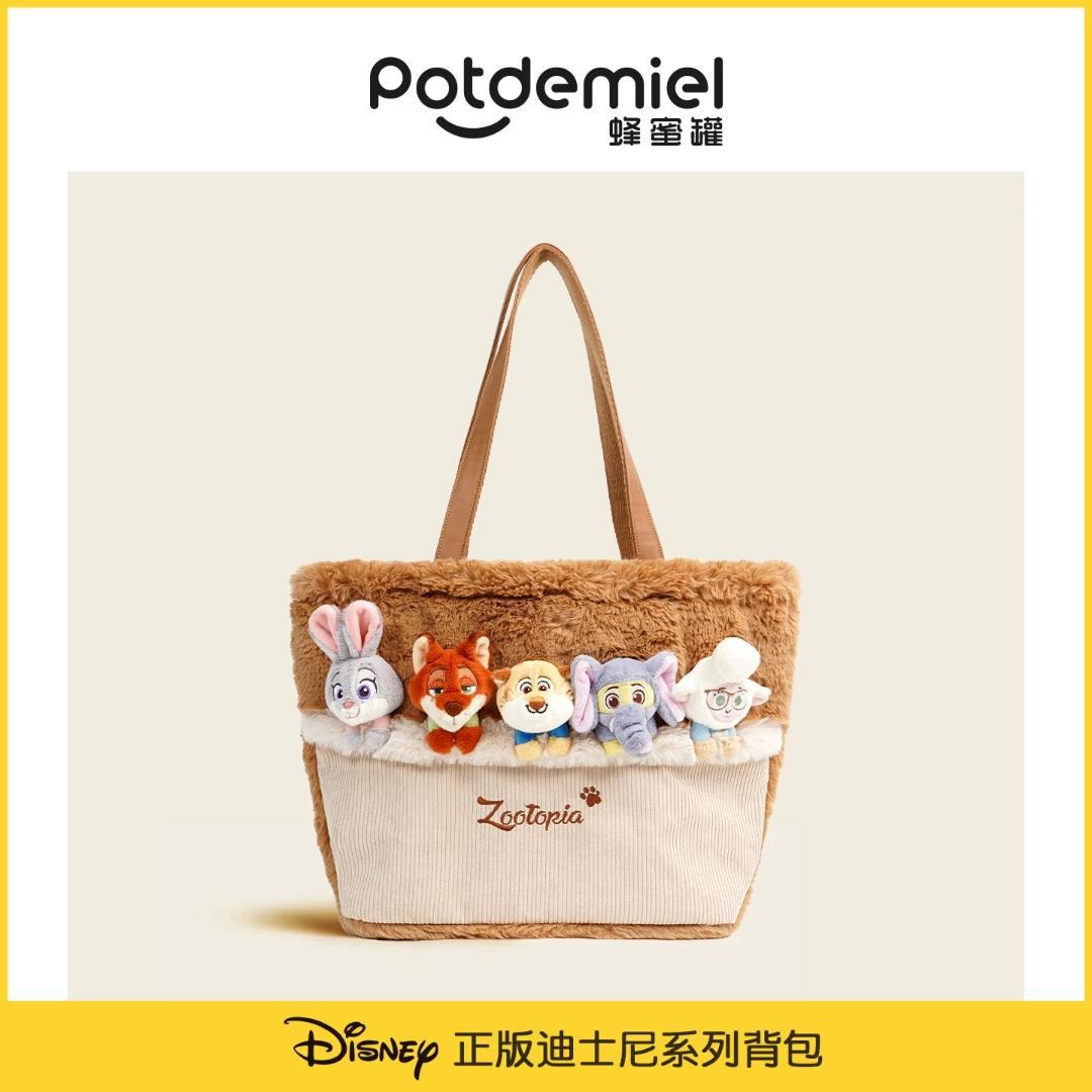 新品　Disney　ズートピア　ぬいぐるみ　トートバッグ　海外限定