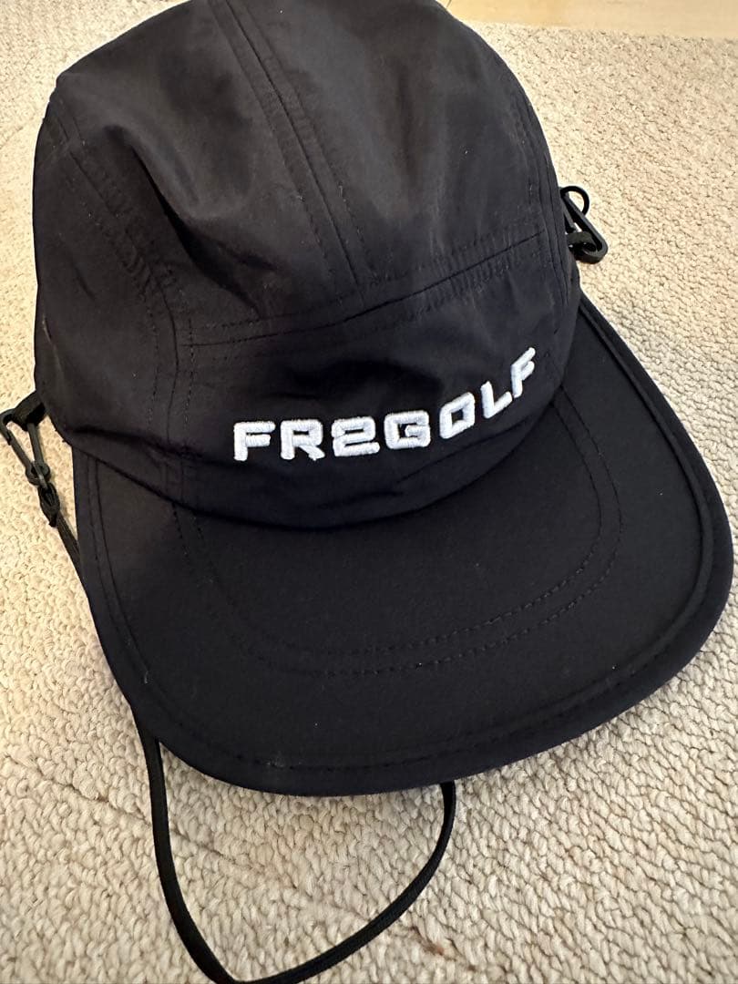 #FR2GOLF ロゴ刺繍入り チンストラップ付き ナイロンキャップ