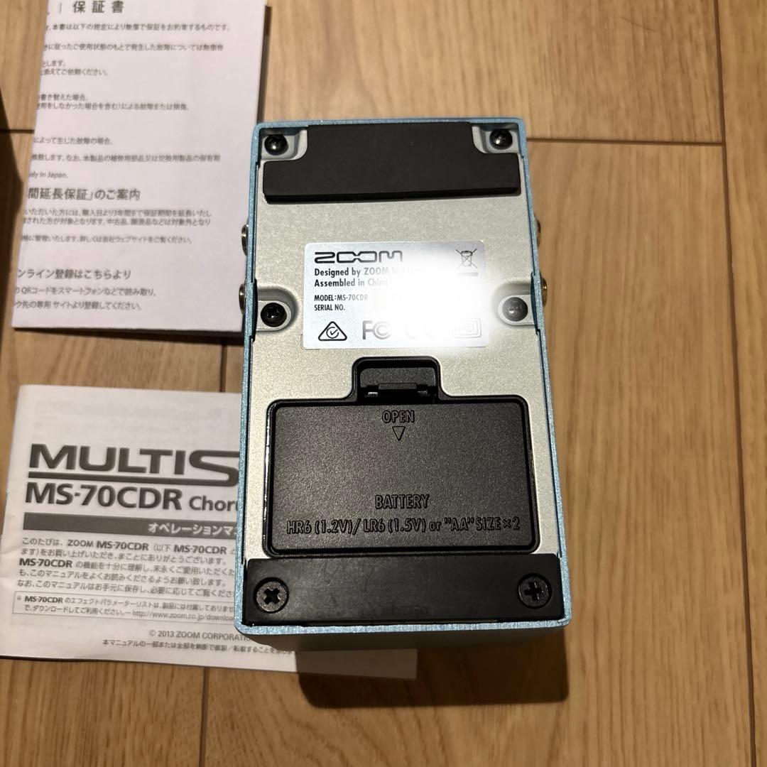 【美品】ZOOM MS-70CDR ギターエフェクター
