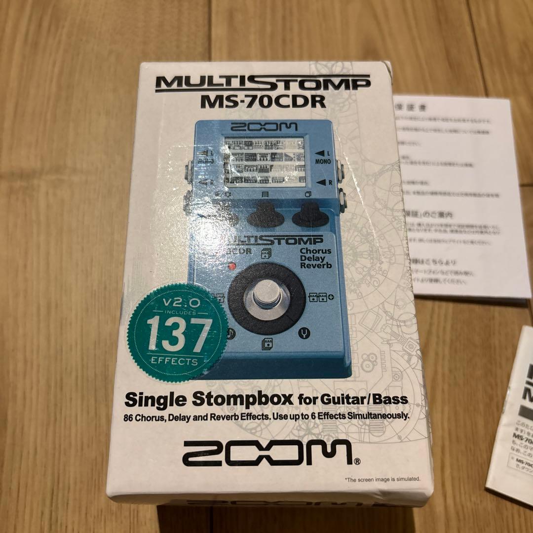 【美品】ZOOM MS-70CDR ギターエフェクター