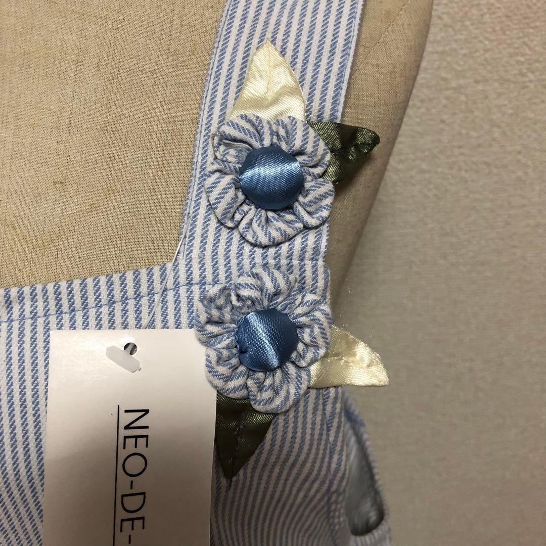 新品 お花モチーフエプロン