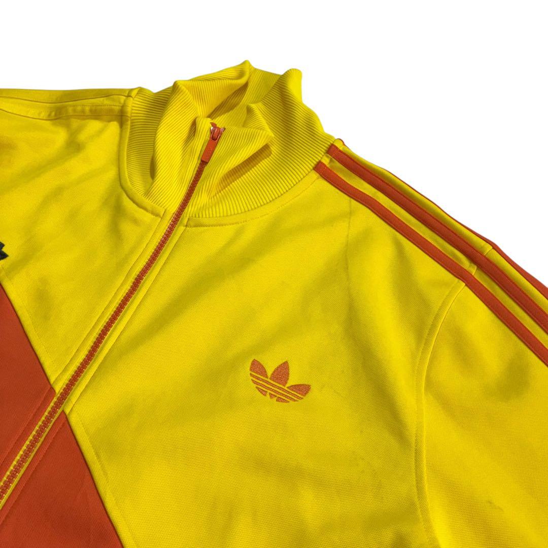 2007年 Adidas BHUTAN トラックジャケット XL オレンジ 黄色