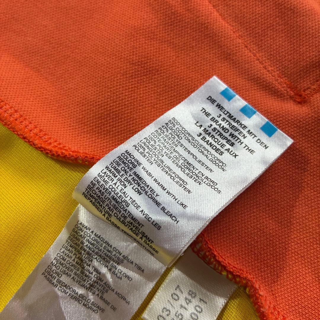 2007年 Adidas BHUTAN トラックジャケット XL オレンジ 黄色