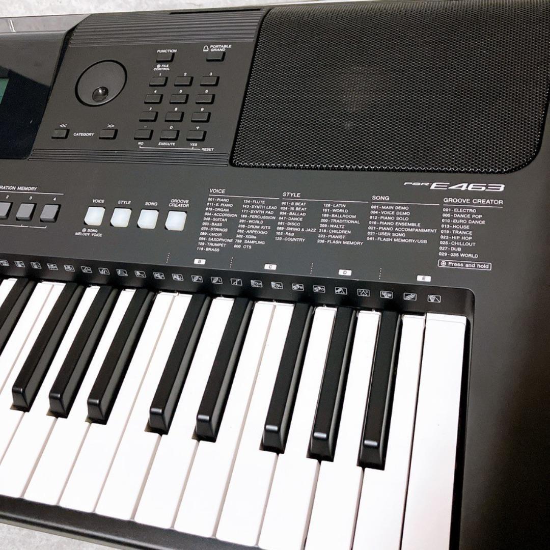 【極美品】YAMAHA PSR-E463 ポータブルキーボード 61鍵盤 楽器