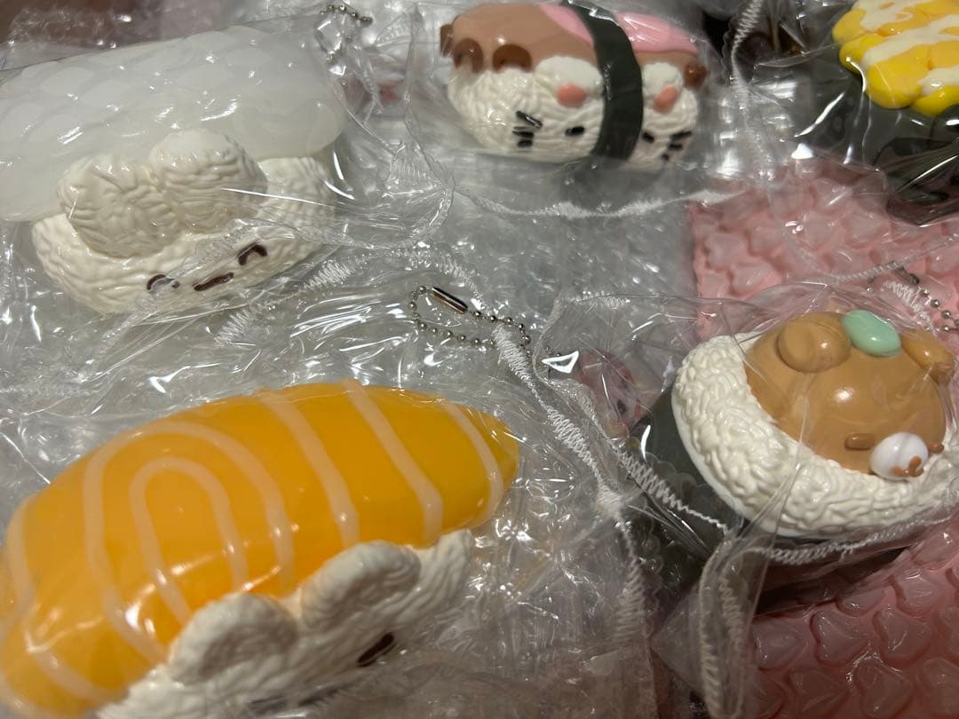 【バラ売可】Momo スクイーズ　お寿司　6個セット