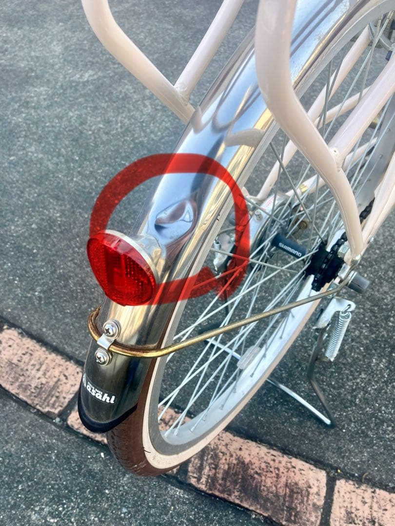 す*ち様 24インチ　シティサイクル ベージュ