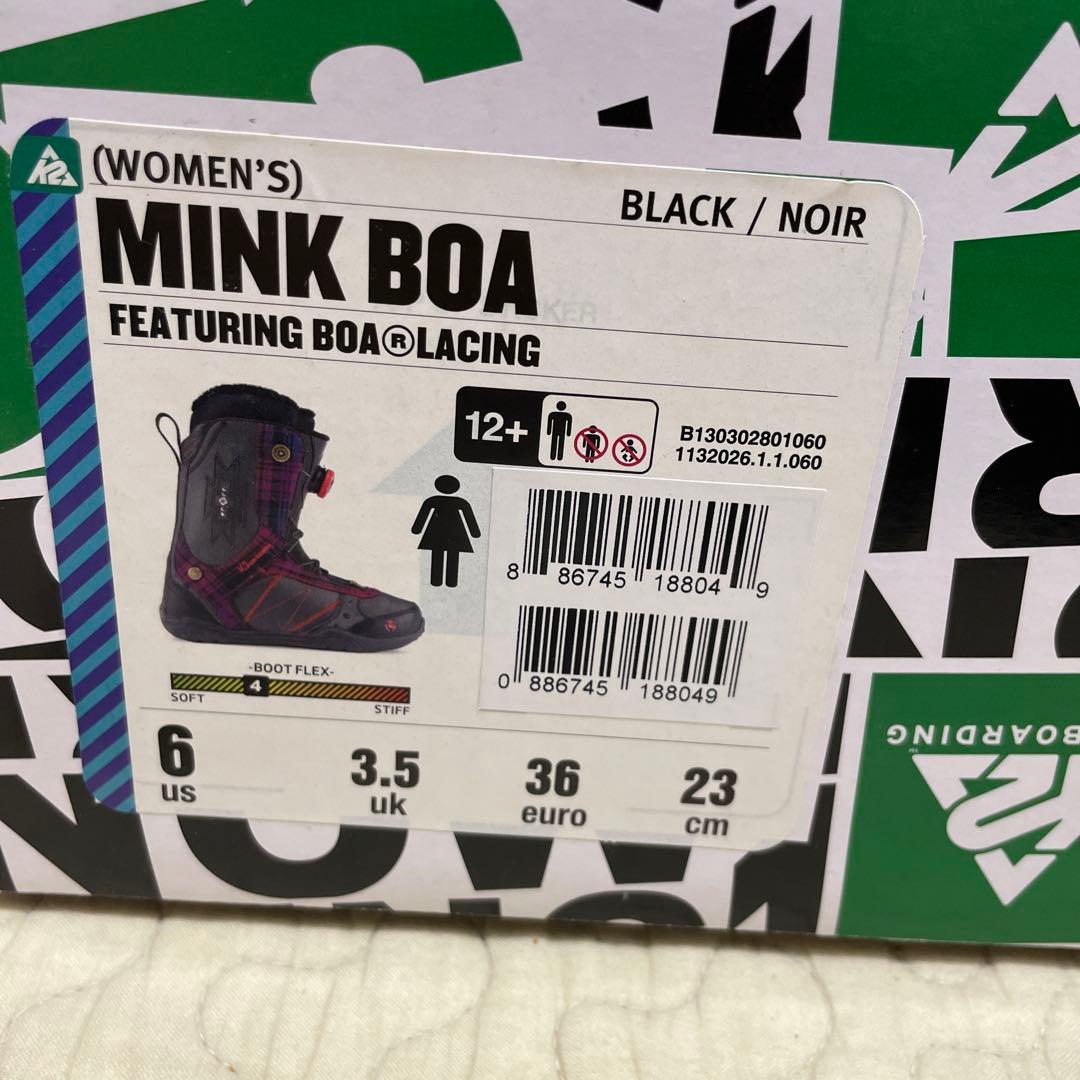 K2 MINK BOA スノーボード　シューズ　ブーツ