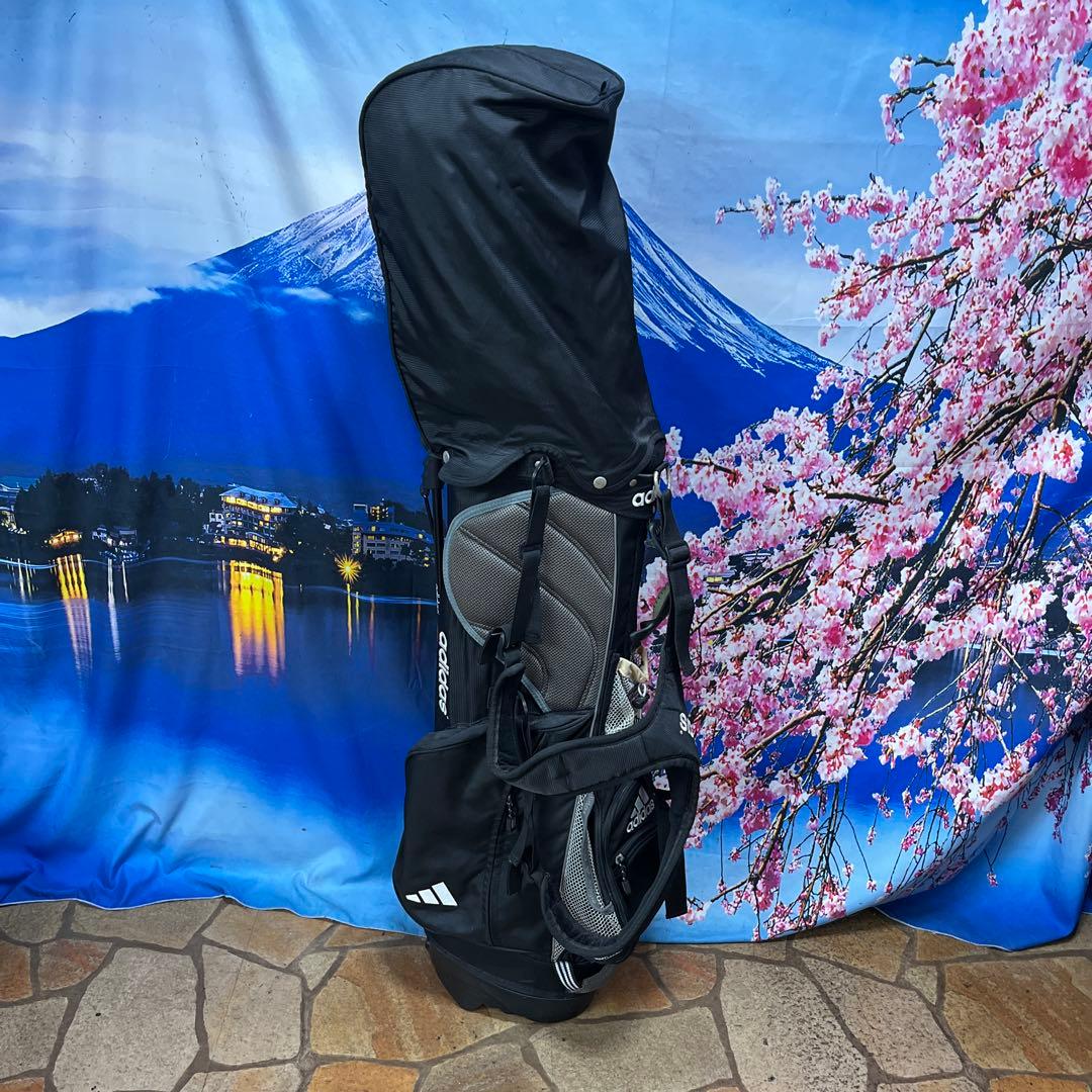 寶BY-1267 adidas キャディバッグ 重量約3.0kg スタンド式