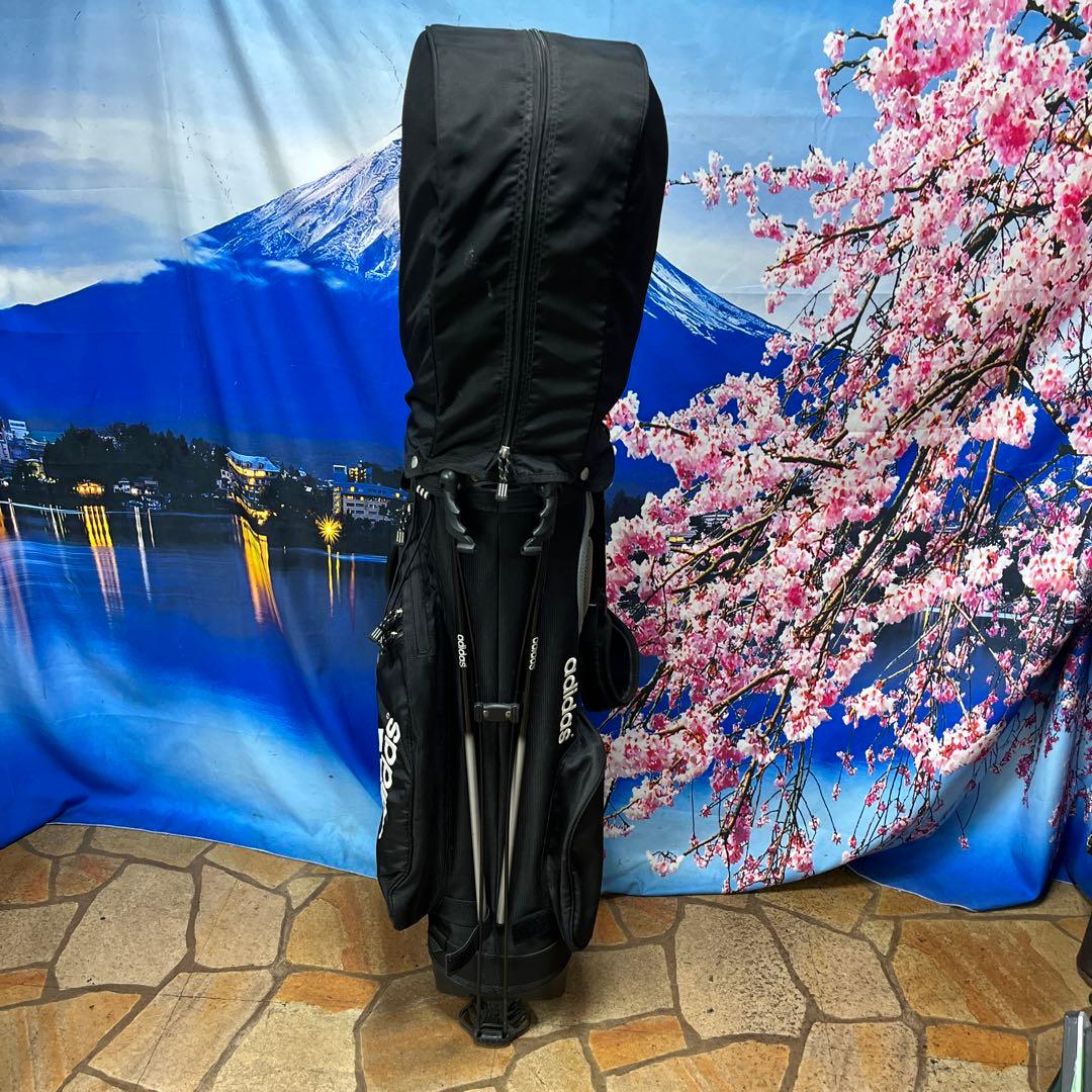 寶BY-1267 adidas キャディバッグ 重量約3.0kg スタンド式