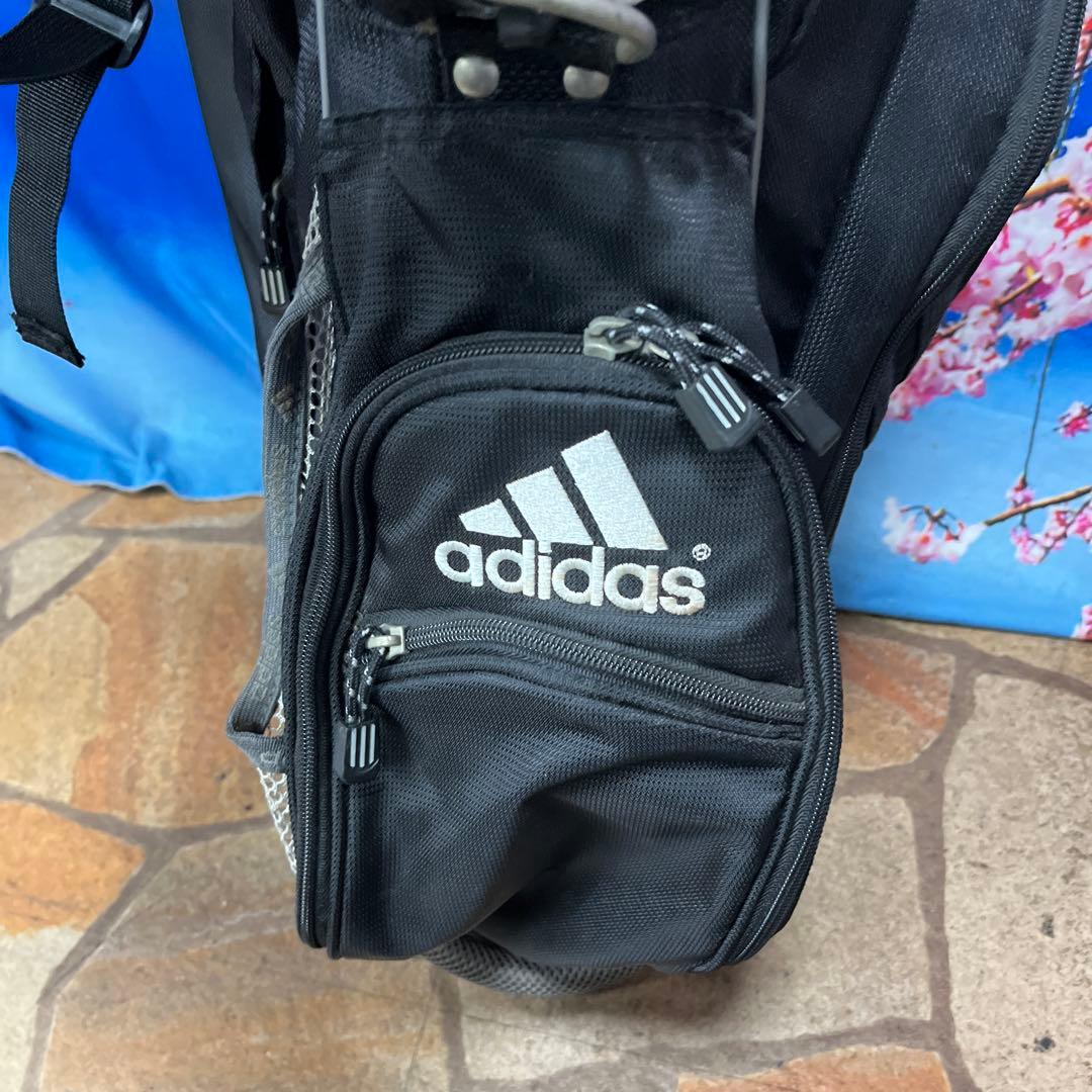 寶BY-1267 adidas キャディバッグ 重量約3.0kg スタンド式