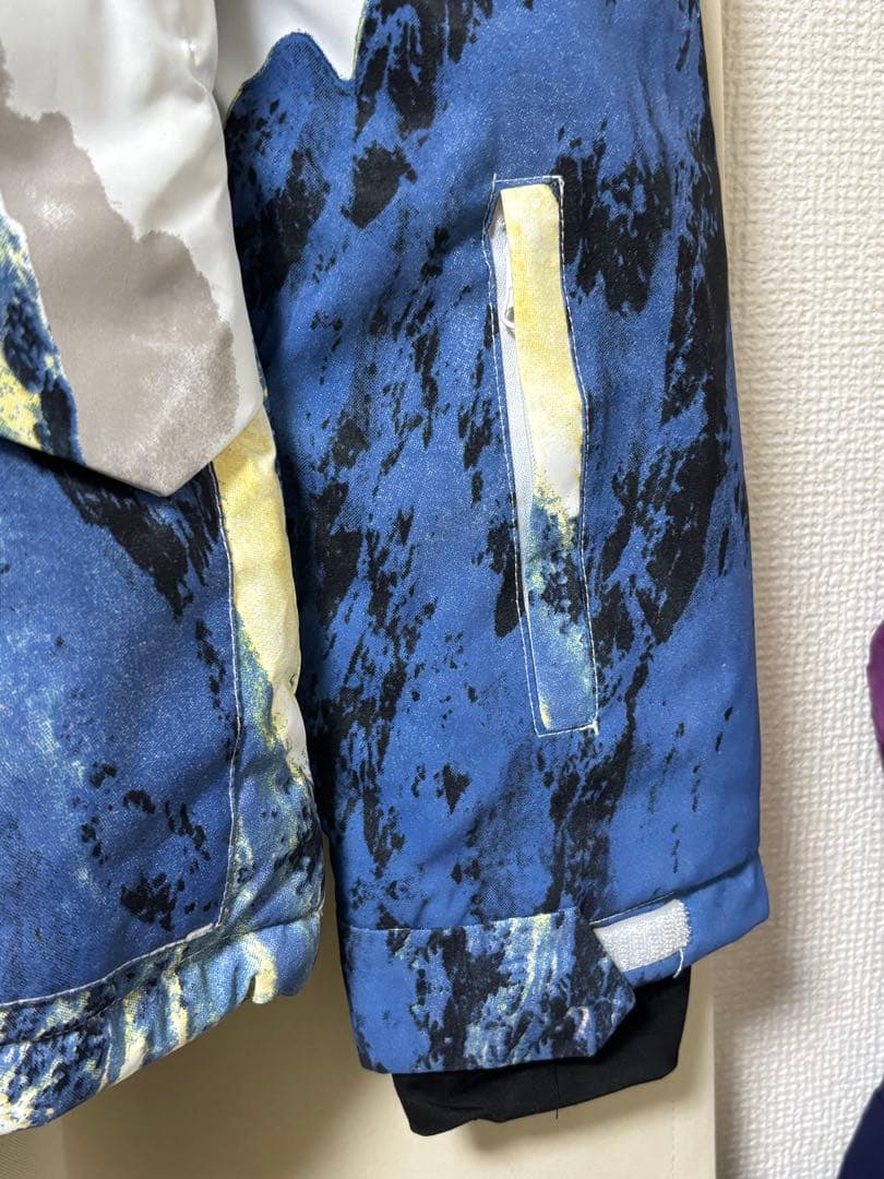 VEROMAN スキーウェア 上下セット 雪山柄 ホワイト S