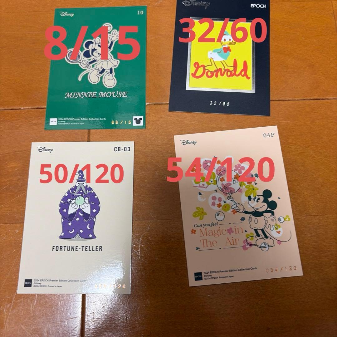 EPOCH2024プレミアエディション　コレクションカード　４枚セット
